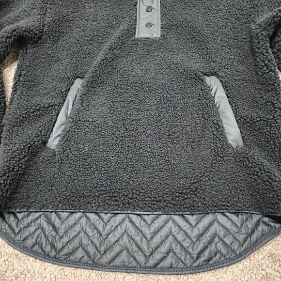 Athleta Cozy Sherpa Snap Sweatshirt XS - Picture 6 of 9